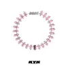 Choker Chokers KVK -halsband 2023 Kvinnlig Pink Crystal Arrangement Logo Niche Design Sense Fashion Accessories Neck Chain LLIS22