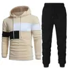 Tracksuits Fashion Men Tracksuits Hoodies Suit Autumn Winter Men Hooded Sweater and Sweatpants Two Piece Set Plus Size Clothing 230918