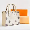 مصمم فاخر للسيدات Onthego Shopper Bag Presh Handbag Presh مع أحزمة الكتف Luxurys Crossbody Pochette Bags Clutch Tote Designer Travell