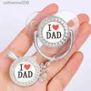 Pacifiers# Fashion Pacifier Baby Shower Gift Rhinestone Pacifier Clips Chain Infant Nipple Newborn Soother Baby Dummy Babies I Love Mum DadL231104