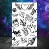 5 PC Temporary Tattoos Pirate Anchor Rose Flower Temporary Tattoos For Women Adult s Lion Skull Dragon Snake Fake Tattoo Neck Arm Hands Small Tatoos Z0403