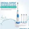 Smart Electric Toothbrush Rotary Waterproof Sonic Bluetooth With 3 Brush Heads Dental Care Drop Delivery Electronics Otkzc