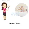 Baby Monitors Baby Monitor 2,0 tum trådlös videofärg Nanny Security Camera 2 Way Talk Night Vision Temperaturövervakning Musik Babysitter Q231104