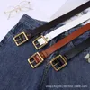 Suspenders Women's leather fashion simple Korean needle buckle pants casual jeans belt