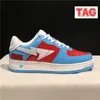 2023 New Apes Sta Low Herren Laufschuhe Nigo Frankreich College Dropout Lackleder Weiß Rot Comics Gift Blaugrün Braun Gelb Wildleder Tokio Damen Designer Turnschuhe