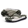 Slippers 2024 Summer Designer Massage Camouflage Men's Beach Wave Foot Vietnamese Cool Flip Flops Arch Support