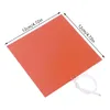 Tapis 55W 12V 12 12cm coussin chauffant carré plat bande chauffante tapis plaque étanche imprimante 3D colle autocollant adhésif