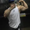 Mens Tank Tops 운동 매일 직물 빠른 건조 근육 민소매 셔츠 절단 슬림 한 보디 빌딩 체육관 티 싱글 렛 230404