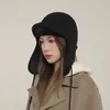 Bérets design japonais chapeaux de bombardier en laine d'agneau pour hommes femmes hiver extérieur confortable oreillette russe chapeau de trappeur casquette de ski pour femmes Gorras