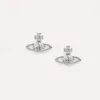 Desginer Viviene Westwoods Western Empress Dowager Saturn Planet örhängen Enkel mode Ouyang Nana örhängen Diamond Saturn Diamond Earrings Jewelry