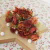 Dekorativa blommor Flower Bud Artificial Rose Wedding Decoration Bundle Hushållsprodukter Desktoplayout Diy False