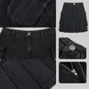 Skirts Women Folds Denim Mini Sexy Kawaii Streetwear Korean Style Chic Casual Aline Vintage Fashionable Harajuku Sweet Girls 230404