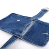 Ceintures Femmes Denim Ceinture avec boucle Poche amovible Jean pour robe