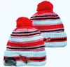 Gorros de punto con puños para hombre, gorros con pompón de Arizona, gorros con pompón ARI, gorro de punto deportivo, gorros de béisbol cálidos de lana a rayas, gorra para mujer