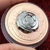 Love Rose Gold Bicolor Commemorative Coin 3D Relief Rose Love Commemorative Gift Wedding Commemorative