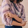 Kvinnors tröjor Kvinnor Färgglada Zebra Print Sticked Sweater Mohair långärmad blandning Pullover Tops 2023 Ladies Sweet Knitwears