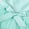 Fille robes broderie florale filles maille robe 2023 été femme bébé fête d'anniversaire vert fée gonflé princesse 3-10T