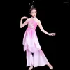 Ensembles de vêtements pour enfants, fan de danse classique ancienne, vêtements de parapluie chinois pour filles, uniforme de danse LE728