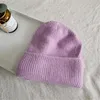 Bonnets Bonnet/Crâne Caps Est Fabbit Fourrure Doux Chaud Moelleux Chapeau D'hiver Pour Femmes Angora Tricoté Skullies Femme Bonnet Femme Tricot CapBeanie/Sk