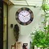 Wall Clocks Waterpoof Clock Temperature Humidity Decorative For Kitchen Bedroom Home