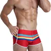 Men's swimwear Mens Swimsuit Swim Trunks Strip Swimwear Surf Beach Shorts Quick Dry Brief Boxer Bathing Suits Beachwear Boardshort Underwear 230404
