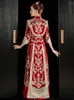 Etnische Kleding Chinese Stijl Retro Velours Trouwjurk Vrouwen Oosterse Pailletten Kwasten Cheongsam Vintage Formele Kralen Qipao