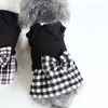 Собачья одежда черная цветная одежда для собак юбки Hund 2023 Осень и Зимние хлопковые теплые домашние животные