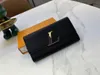 Cartera larga de estilo clásico de calidad, cartera de mujer, cartera de diseñador de lujo, cartera de mujer, monedero, tarjetero de crédito, cartera de mujer boutique, bolsa para llaves