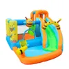 Best Backyard Water Slide Inflatable Jumping Toys Water Bounce House for Kids Water Park Outdoor Bee Theme Ball Pit for Wet and Dry Small Playground Jump Birthday Gift