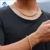 Vendre à chaud sier élégant femme extravagante Femme Moissanite Round Bracelet Collier pour hommes