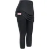 Women's Leggings Leggings Women Tennis Skirted High Waist Leggings Pockets Elastic Sports Fitness Legging High Waist Skinny Jogging Pants #YY 230404