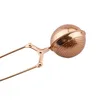 Tea strainer rose gold infuser stainless steel SS304 ball loose leaf tea filter SS hot sell SN1805