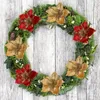 Decoratieve Bloemen 22 cm Kerst Simulatie Kunstbloem Kerstboom Ornament DIY Slingers Thuis Bruiloft Jaar Feestdecoratie