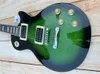 Standard elektrisk gitarr, Python Green Tiger -mönstergradientfärg, signerad, grön retro tuner, blixtpaket