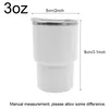 3oz Shot Glass Tumbler Stainless Steel Small Mini Tumblers Double Wall Vacuum Insulated Cups Straws Car Whiskey Shot Glasses Mini Vasos Pequenos De Acero Inoxidable