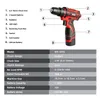 Electric Drill WOSAI 16V MT Series Electric Screwdriver Cordless Drill Lithium Battery Drill 251 Torque Settings 38-Inch 2-Speed Power Tools 230404