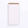 1pcs Retro Kraft Paper Torn Notebook Grid Portable Plan