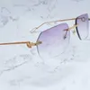 20% off for luxury designers Rimless Eyeglasses Fashion Transparent Eyewear Desinger Clear Gold Frame Espejuelos Mujer Glasses For WomenKajia