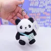 Chaveiros bonito panda criativo boneca peluda pelúcia moda chaves de carro acessórios kawaii mulheres saco chaveiros atacado