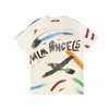 Palm Chaopai Angel Painted T-shirt z krótkim rękawem dla mężczyzn i kobiet pary High Street Loose Half