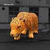 Amazing Large Inflatable Leopard Mascot Balloon Animal Model 7m Air Blow Up Cheetah For Park And Zoo Decoration