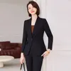 Pantaloni a due pezzi da donna Pantaloni in tessuto di alta qualità Blazer Femininos per le donne Autunno Inverno Formale Stili OL professionali Lavoro aziendale