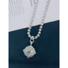 Diamond Unisex Women Men Link F VS2 3EX GIA Certyfikat Solid Gold Biżuteria Naszyjnik łańcucha tenisowego