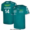 Koszulki dla dzieci Męskie Aston Martin Jersey T-shirt AMF1 2023 Oficjalne męskie koszulka Fernando Alonso Formula 1 Racing Suit F1 koszulka Moto Motorcyc Tees