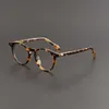 2023 Moda Tasarımcısı Yeni güneş gözlükleri Japon el yapımı plaka gözlük kişilik trendi büyük çerçeve düz yüz miyopi gözlüklerle eşleştirilebilir