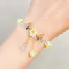 Cristais de borboleta de desenho animado Cristais de pulseira feminina corretura para meninas Amigas Daisy Bracelets estéticos jóias de charme estético