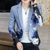 Men's Suits Boutique Blazer Single West Small Suit Checked Party Smart Trend Jacket Fashion Matching Top
