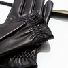 Gants de cyclisme pour hommes, conduite de moto, cuir véritable, écran tactile doux, peau de chèvre, PKXH-063