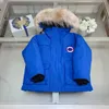 Ny vinterbabyjacka komplett etiketter ner barnrockstorlek 110-150 vindtät design plysch krage barn överrock nov05