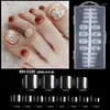 Faux Ongles 240PCS Amande Mat Faux Ongles Conseils Pleine Couverture Cercueil 12 Tailles Acrylique Stiletto Art